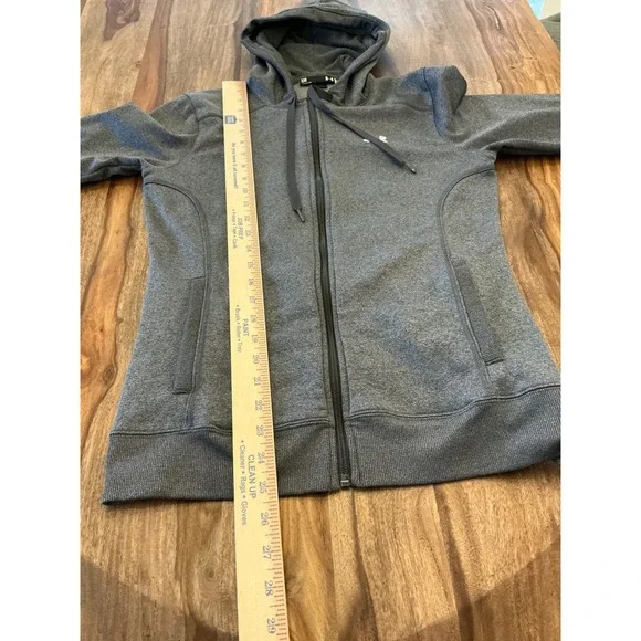 Under Armour Women's Gray Semi Fitted Full Zip Hoodie Sweatshirt SM - Picture 7 of 11